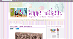 Desktop Screenshot of annemakeup.com.br